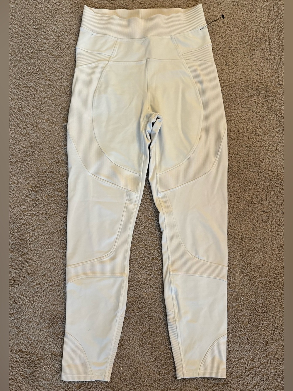 Lululemon New Ambition White High-Rise Performance Leggings
